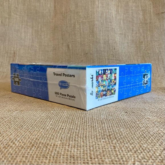 RE-MARKS Retro Travel Poster Puzzle from Barnes and Nobles 500 Pieces NIB Sealed - Picture 5 of 8